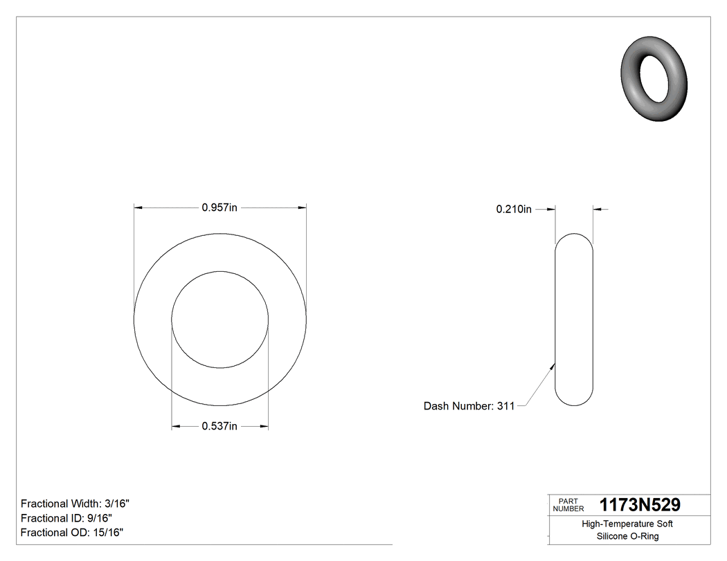 Technical drawing - 1173N529